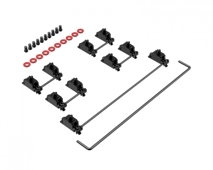 Durock Stabilizers V3 Screw Ins - Nero