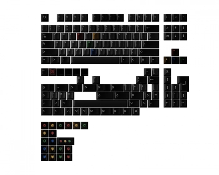 KBDfans PBTfans Retro Dark Lights R2 - Base kit