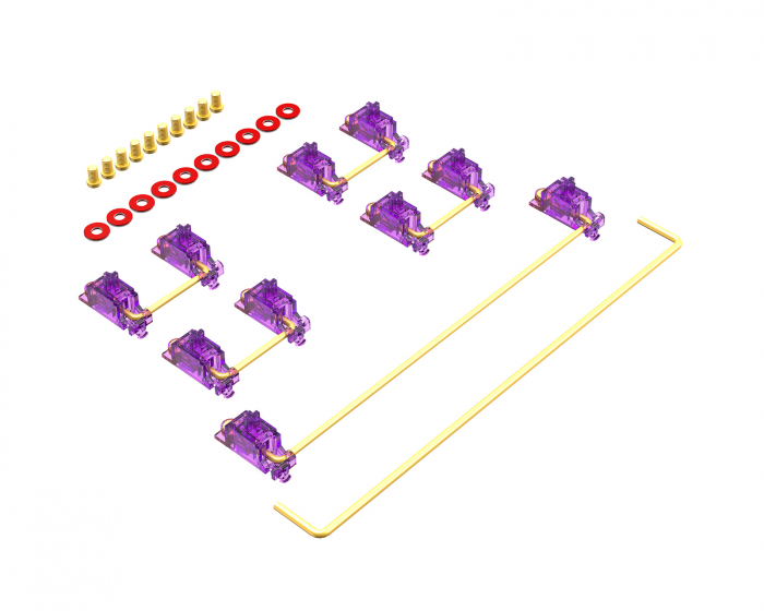 Durock Stabilizers V3 Screw Ins - Purple