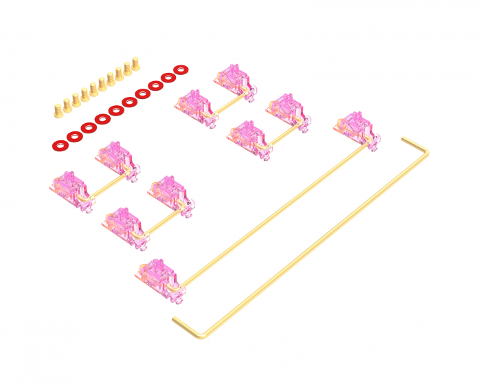 Durock Stabilizers V3 Screw Ins - Pink