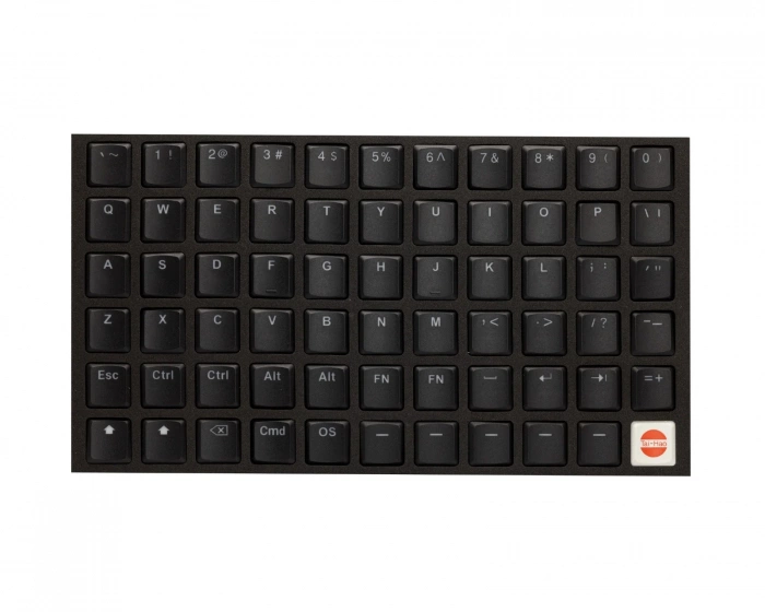 Tai-Hao THT Doubleshot PBT Backlit Low-Profile 67-Key - Choc V1- Black